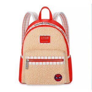 Spider-Man Faux Fur Loungefly Mini Backpack